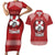 Tonga Rugby XIII Custom Couples Matching Short Sleeve Bodycon Dress and Hawaiian Shirt Mate Ma'a Tonga with Ngatu Pattern