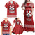 Tonga Rugby XIII Custom Family Matching Off Shoulder Maxi Dress and Hawaiian Shirt Mate Ma'a Tonga with Ngatu Pattern