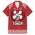 Tonga Rugby XIII Custom Family Matching Off Shoulder Short Dress and Hawaiian Shirt Mate Ma'a Tonga with Ngatu Pattern