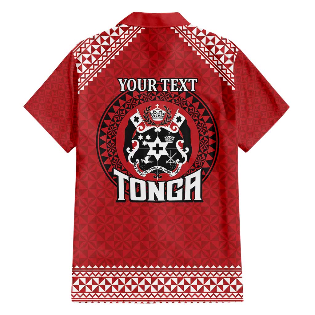 Tonga Rugby XIII Custom Hawaiian Shirt Mate Ma'a Tonga with Ngatu Pattern