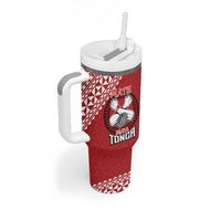 Tonga Rugby XIII Custom Tumbler With Handle Mate Ma'a Tonga with Ngatu Pattern