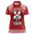 Tonga Rugby XIII Custom Women Polo Shirt Mate Ma'a Tonga with Ngatu Pattern