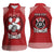 Tonga Rugby XIII Custom Women Sleeveless Polo Shirt Mate Ma'a Tonga with Ngatu Pattern