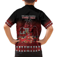 Custom Tonga 676 Haamonga a Maui Family Matching Long Sleeve Bodycon Dress and Hawaiian Shirt Tongan Sipi Tau Unique Dance LT9 - Polynesian Pride
