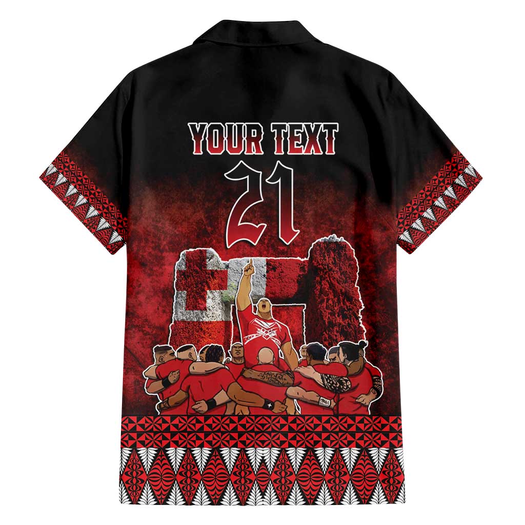 Custom Tonga 676 Haamonga a Maui Family Matching Puletasi and Hawaiian Shirt Tongan Sipi Tau Unique Dance LT9 - Polynesian Pride