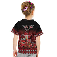 Custom Tonga 676 Haʻamonga ʻa Maui Kid T Shirt Tongan Sipi Tau Unique Dance