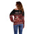 Custom Tonga 676 Haʻamonga ʻa Maui Off Shoulder Sweater Tongan Sipi Tau Unique Dance