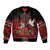 Custom Tonga 676 Haʻamonga ʻa Maui Sleeve Zip Bomber Jacket Tongan Sipi Tau Unique Dance