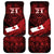 Custom Tonga XIII Rugby Tribal Tattoo Car Mats Mate Ma'a Tonga Kupesi Ngatu Grunge Style