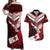 Custom Tonga XIII Rugby Tribal Tattoo Couples Matching Off Shoulder Maxi Dress and Hawaiian Shirt Mate Ma'a Tonga Kupesi Ngatu Grunge Style