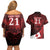 Custom Tonga XIII Rugby Tribal Tattoo Couples Matching Off Shoulder Short Dress and Hawaiian Shirt Mate Ma'a Tonga Kupesi Ngatu Grunge Style