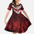 Custom Tonga XIII Rugby Tribal Tattoo Kid Short Sleeve Dress Mate Ma'a Tonga Kupesi Ngatu Grunge Style