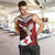 Custom Tonga XIII Rugby Tribal Tattoo Men Tank Top Mate Ma'a Tonga Kupesi Ngatu Grunge Style