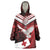 Custom Tonga XIII Rugby Tribal Tattoo Wearable Blanket Hoodie Mate Ma'a Tonga Kupesi Ngatu Grunge Style