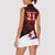 Custom Tonga XIII Rugby Tribal Tattoo Women Sleeveless Polo Shirt Mate Ma'a Tonga Kupesi Ngatu Grunge Style