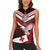 Custom Tonga XIII Rugby Tribal Tattoo Women Sleeveless Polo Shirt Mate Ma'a Tonga Kupesi Ngatu Grunge Style