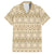 Pasifika Sataoa Pattern Simple Motif Hawaiian Shirt Beige Tan LT9 Beige Tan - Polynesian Pride