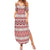 Pasifika Sataoa Pattern Simple Motif Summer Maxi Dress Cherry LT9 Women Cherry - Polynesian Pride