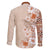 Pasifika Sataoa Pattern Plumeria Vintage Family Matching Mermaid Dress and Hawaiian Shirt Brown Beige Tan LT9 - Polynesian Pride