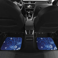 Personalized Hawaiian Maori Hammerhead Shark Car Mats Polu Plumeria - Polynesian Pride