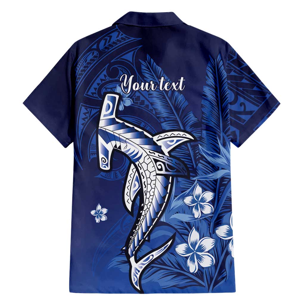 Personalized Hawaiian Maori Hammerhead Shark Family Matching Tank Maxi Dress and Hawaiian Shirt Polu Plumeria LT9 - Polynesian Pride