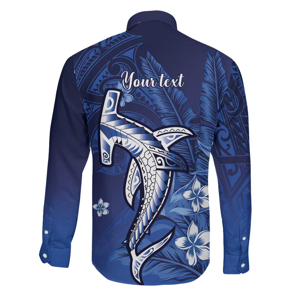Personalized Hawaiian Maori Hammerhead Shark Family Matching Tank Maxi Dress and Hawaiian Shirt Polu Plumeria LT9 - Polynesian Pride