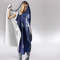 Personalized Hawaiian Maori Hammerhead Shark Hooded Blanket Polu Plumeria - Polynesian Pride