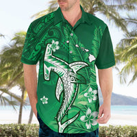 Personalized Hawaiian Maori Hammerhead Shark Hawaiian Shirt Omaomao Plumeria - Polynesian Pride