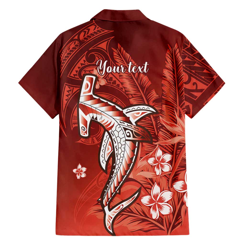 Personalized Hawaiian Maori Hammerhead Shark Family Matching Mermaid Dress and Hawaiian Shirt Ulaula Plumeria LT9 - Polynesian Pride