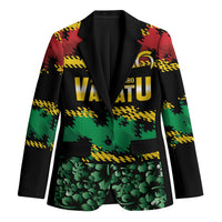 Vanuatu 46th Year Anniversary Blazer 30 July 1980 Hibiscus Seamless Pattern