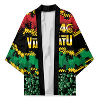 Vanuatu 46th Year Anniversary Kimono 30 July 1980 Hibiscus Seamless Pattern