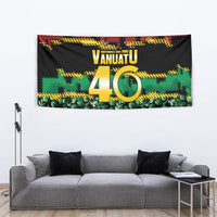Vanuatu 46th Year Anniversary Tapestry 30 July 1980 Hibiscus Seamless Pattern
