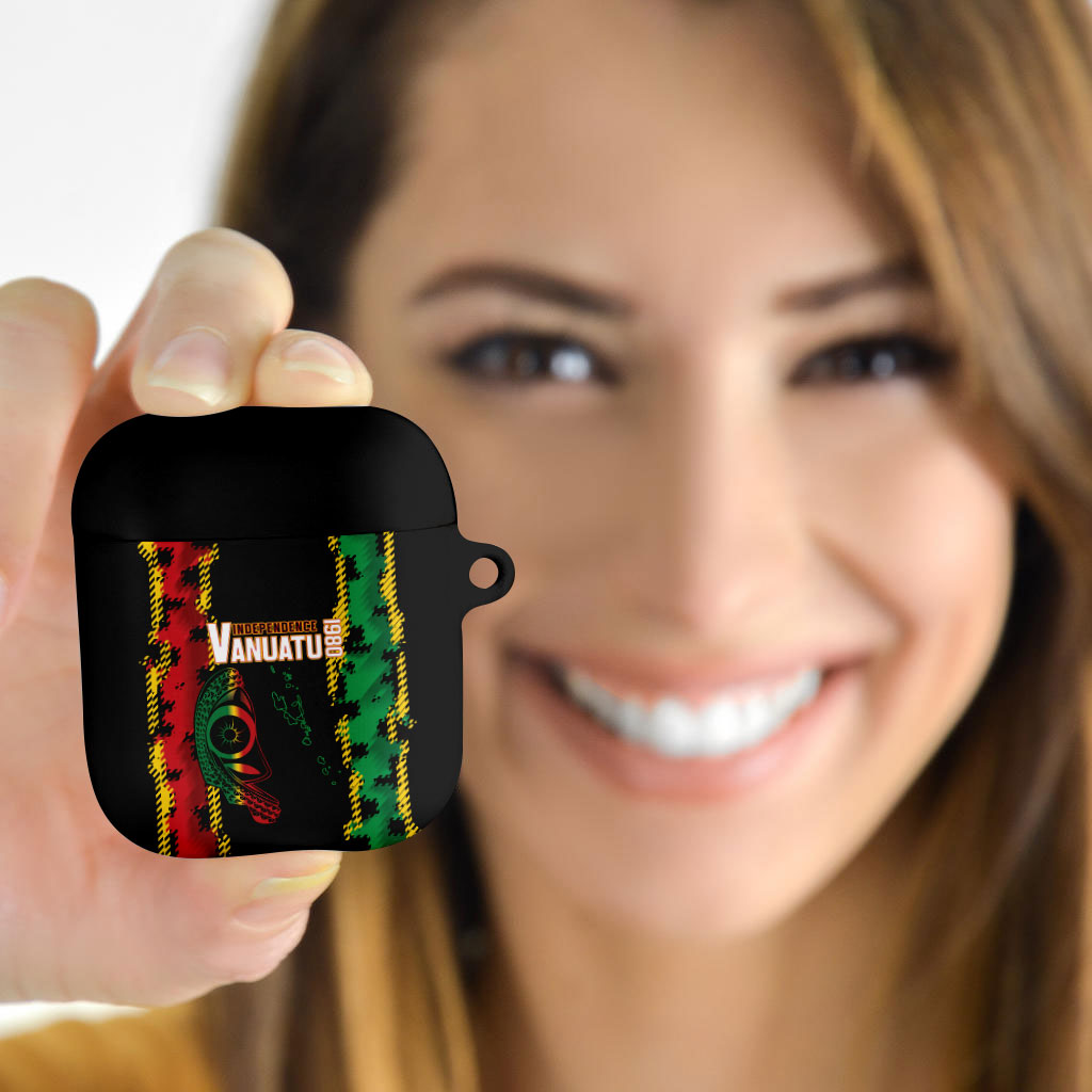Vanuatu 46th Year Anniversary AirPods Case Tamtam Slit Drums Long God Yumi Stanap