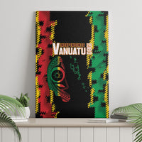 Vanuatu 46th Year Anniversary Canvas Wall Art Tamtam Slit Drums Long God Yumi Stanap