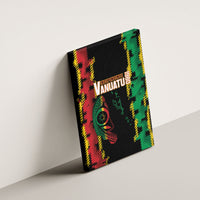 Vanuatu 46th Year Anniversary Canvas Wall Art Tamtam Slit Drums Long God Yumi Stanap