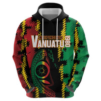 Vanuatu 46th Year Anniversary Hoodie Tamtam Slit Drums Long God Yumi Stanap