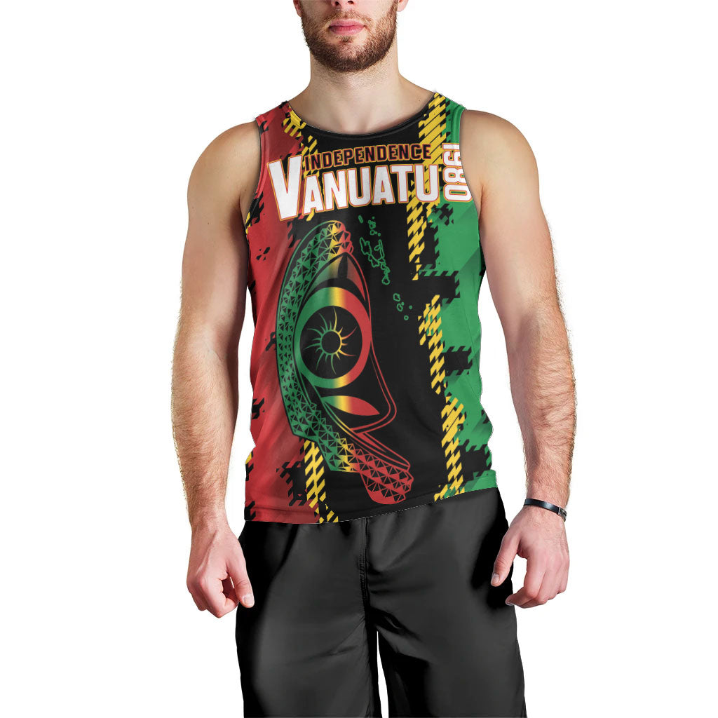 Vanuatu 46th Year Anniversary Men Tank Top Tamtam Slit Drums Long God Yumi Stanap