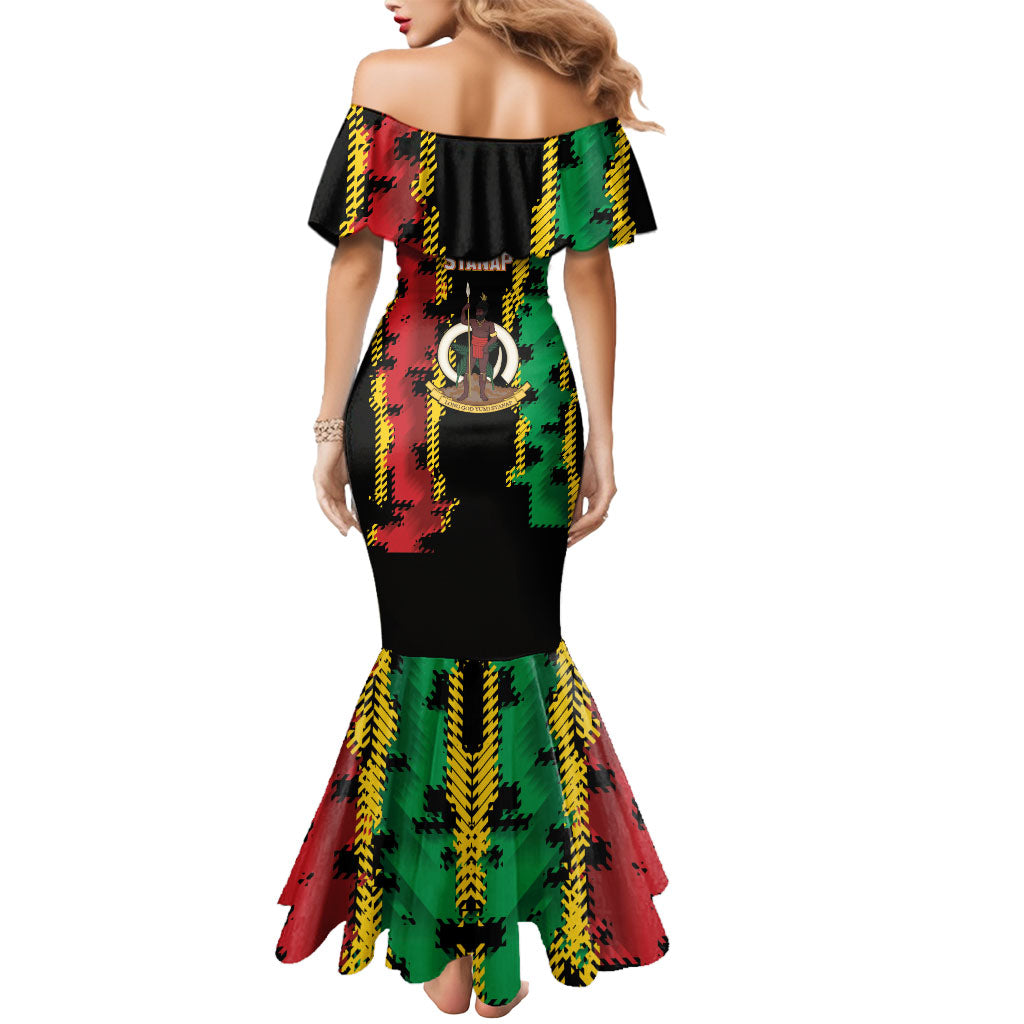 Vanuatu 46th Year Anniversary Mermaid Dress Tamtam Slit Drums Long God Yumi Stanap