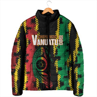 Vanuatu 46th Year Anniversary Padded Jacket Tamtam Slit Drums Long God Yumi Stanap