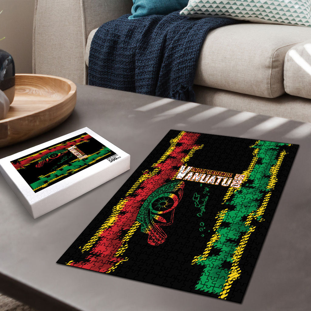 Vanuatu 46th Year Anniversary Puzzle Tamtam Slit Drums Long God Yumi Stanap