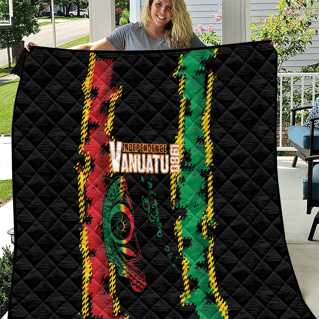 Vanuatu 46th Year Anniversary Quilt Tamtam Slit Drums Long God Yumi Stanap