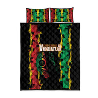 Vanuatu 46th Year Anniversary Quilt Bed Set Tamtam Slit Drums Long God Yumi Stanap