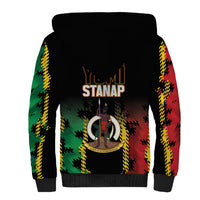 Vanuatu 46th Year Anniversary Sherpa Hoodie Tamtam Slit Drums Long God Yumi Stanap