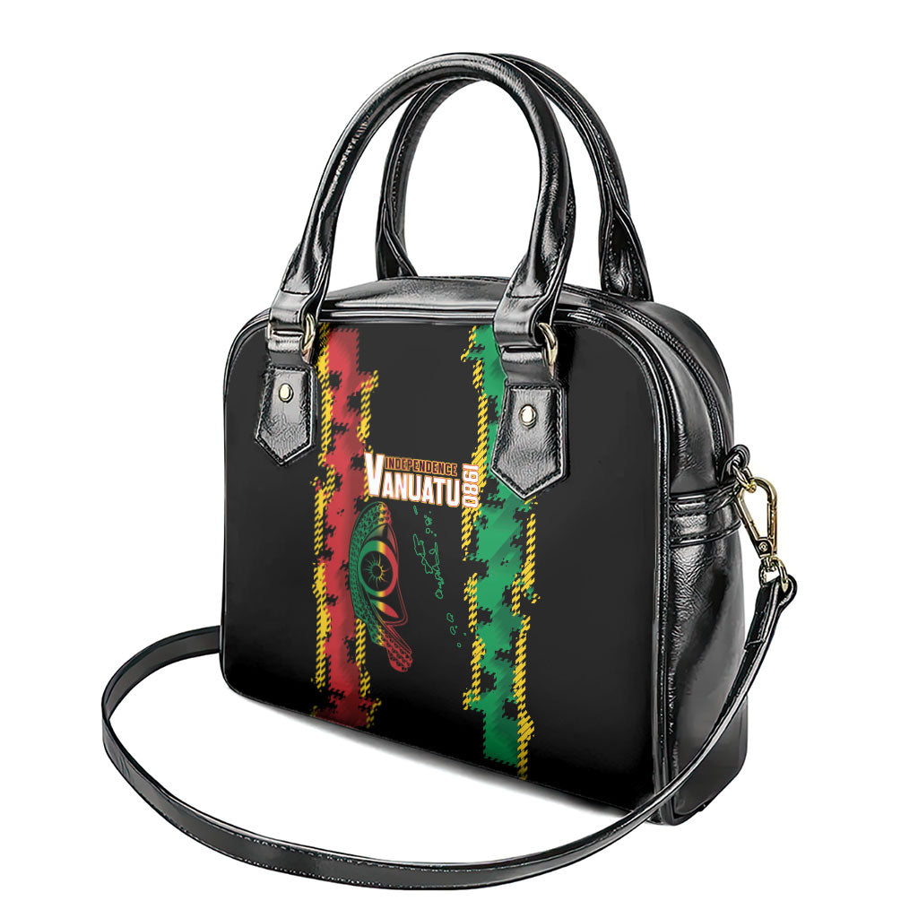 Vanuatu 46th Year Anniversary Shoulder Handbag Tamtam Slit Drums Long God Yumi Stanap