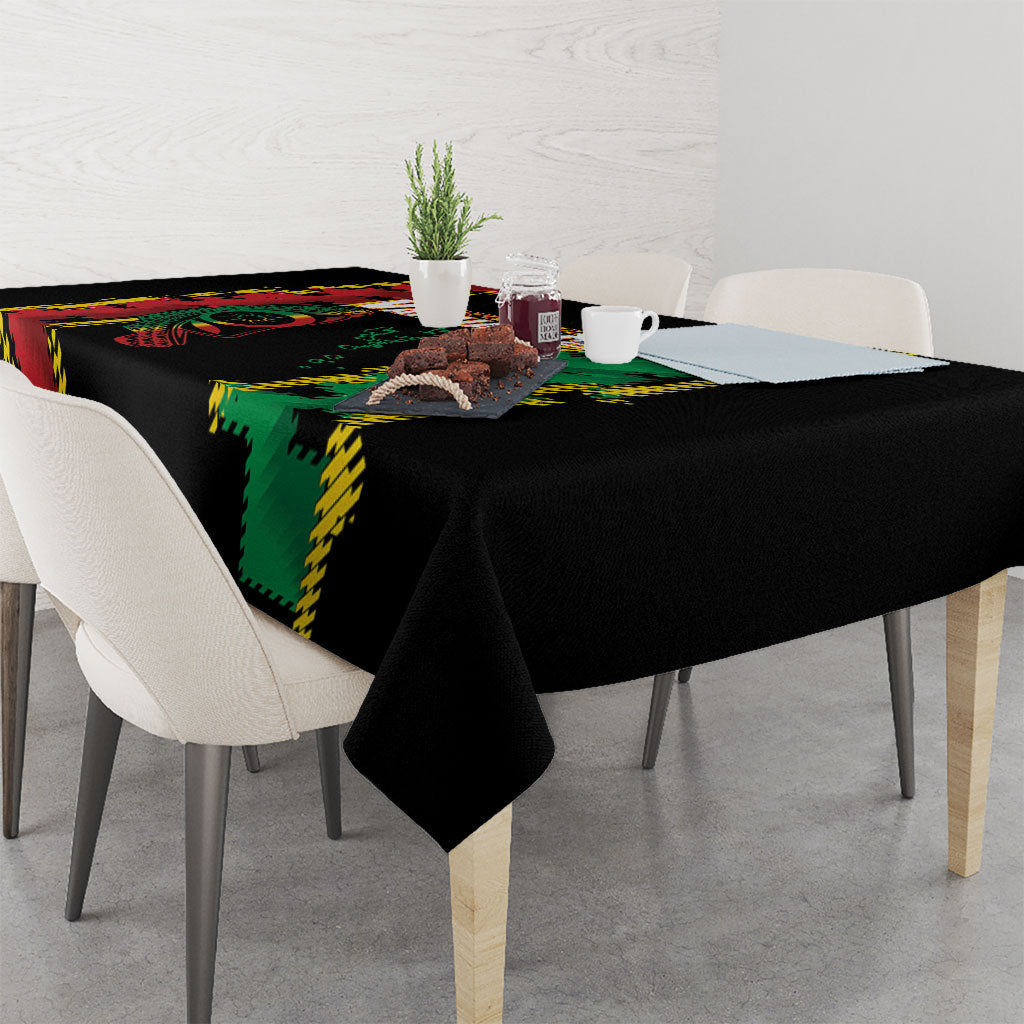 Vanuatu 46th Year Anniversary Tablecloth Tamtam Slit Drums Long God Yumi Stanap