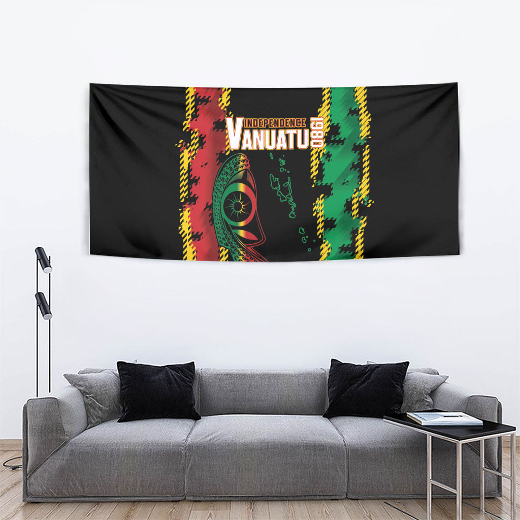 Vanuatu 46th Year Anniversary Tapestry Tamtam Slit Drums Long God Yumi Stanap