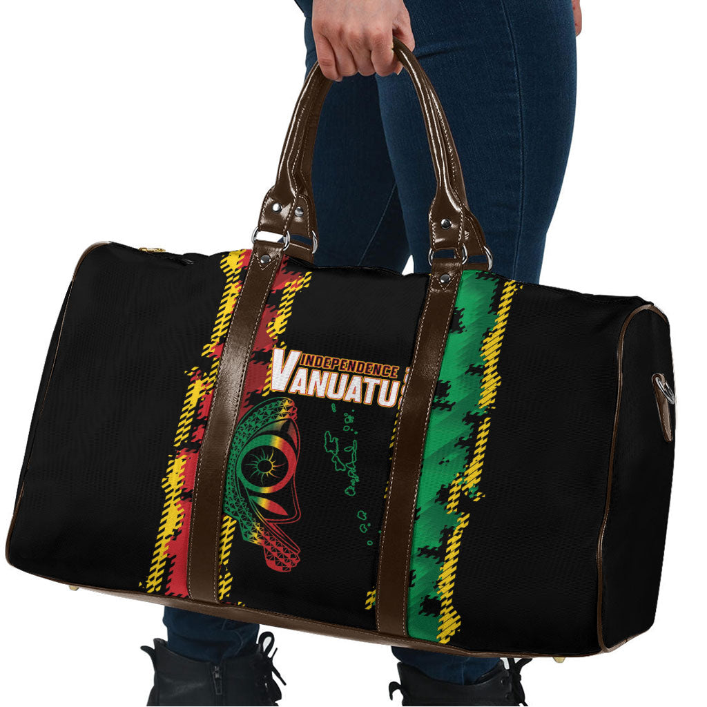 Vanuatu 46th Year Anniversary Travel Bag Tamtam Slit Drums Long God Yumi Stanap