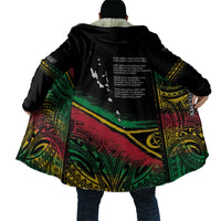 Vanuatu 46th Year Anniversary Cloak Vintage Grunge Vanuatu Flag Heritage