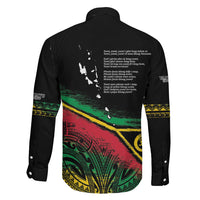 Vanuatu 46th Year Anniversary Family Matching Long Sleeve Bodycon Dress and Hawaiian Shirt Vintage Grunge Vanuatu Flag Heritage LT9 - Polynesian Pride