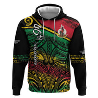Vanuatu 46th Year Anniversary Hoodie Vintage Grunge Vanuatu Flag Heritage